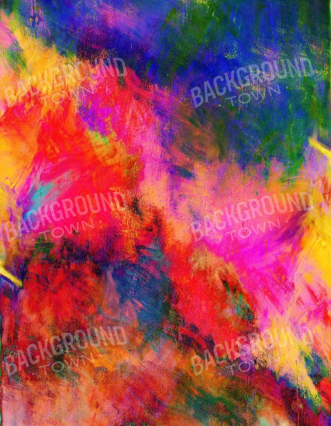 Bright Abstract 6X8 Fleece ( 72 X 96 Inch ) Backdrop