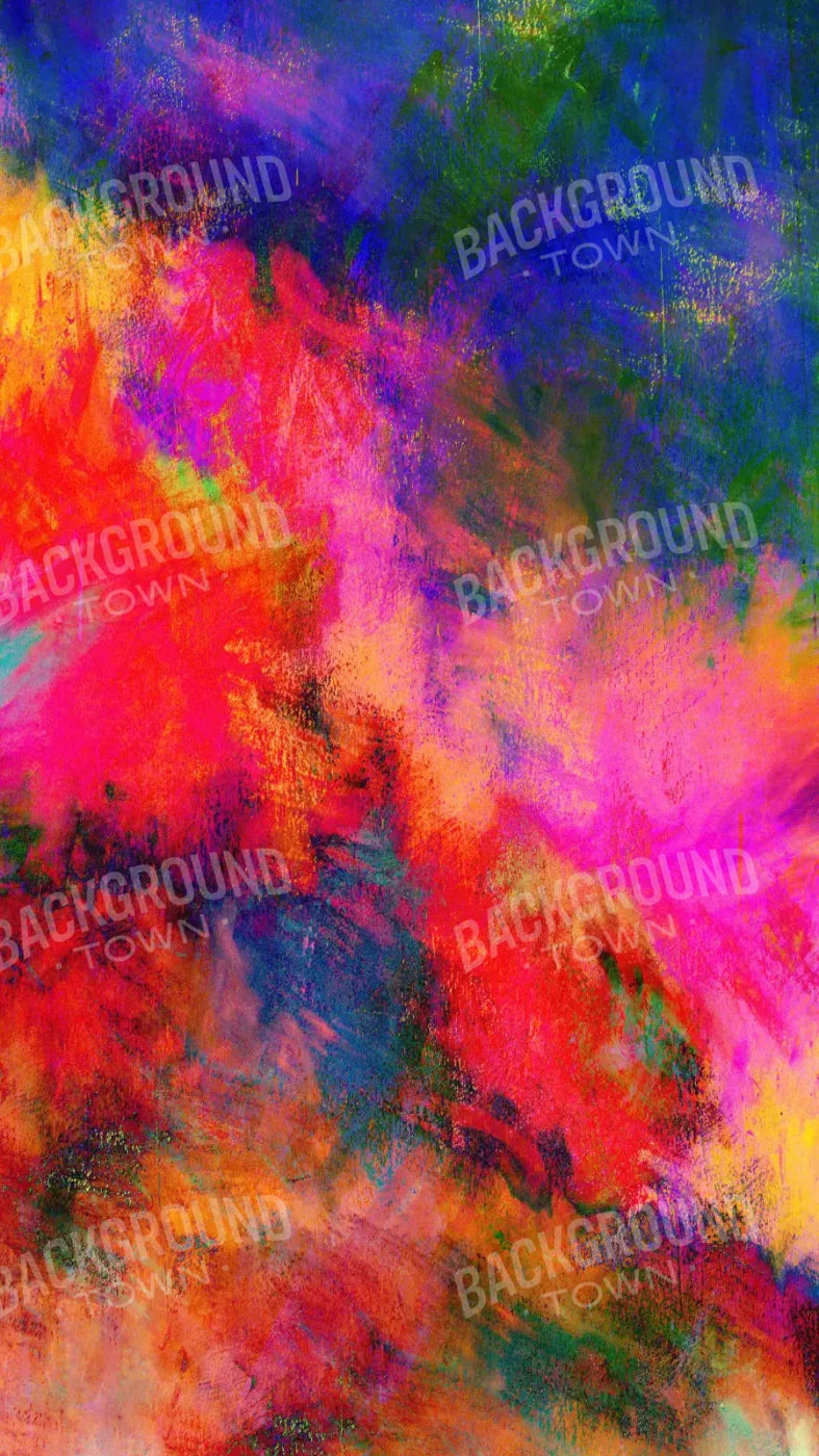 Bright Abstract 8X14 Ultracloth ( 96 X 168 Inch ) Backdrop