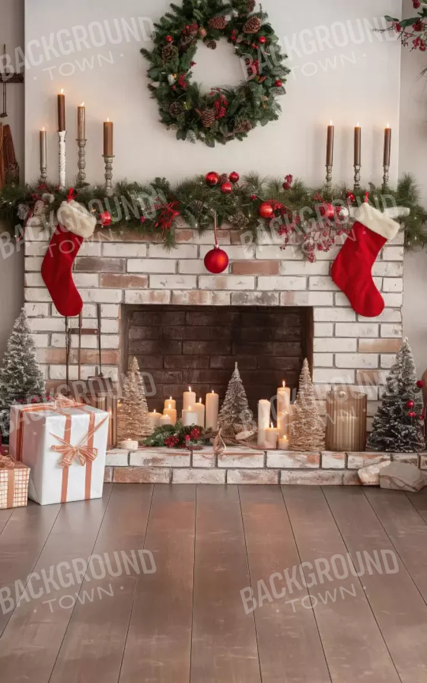 Bright Christmas Living 5’X8’ Ultracloth (60 X 96 Inch) Backdrop