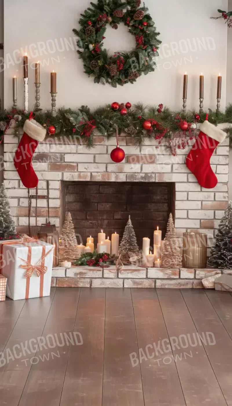 Bright Christmas Living 8’X14’ Ultracloth (96 X 168 Inch) Backdrop
