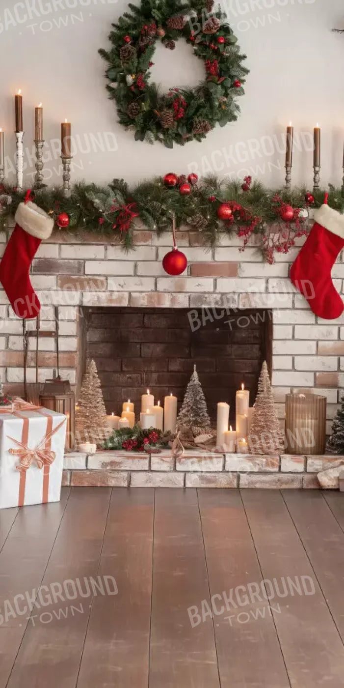 Bright Christmas Living 8’X16’ Ultracloth (96 X 192 Inch) Backdrop
