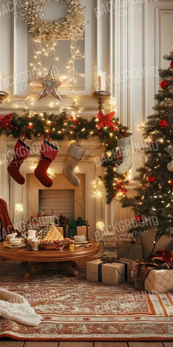 Bright Christmas Morning 10’X20’ Ultracloth (120 X 240 Inch) Backdrop