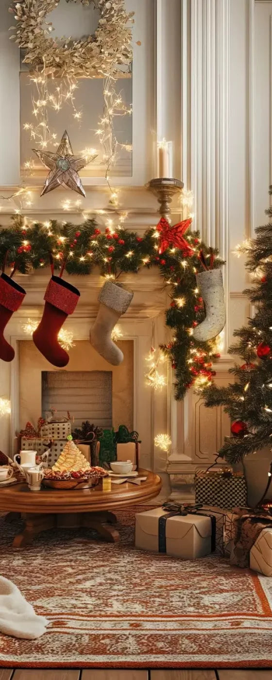 Bright Christmas Morning 8’X20’ Ultracloth (96 X 240 Inch) Backdrop