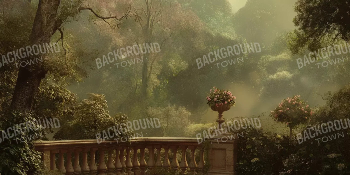 Bright Victorian Courtyard 20’X10’ Ultracloth (240 X 120 Inch) Backdrop