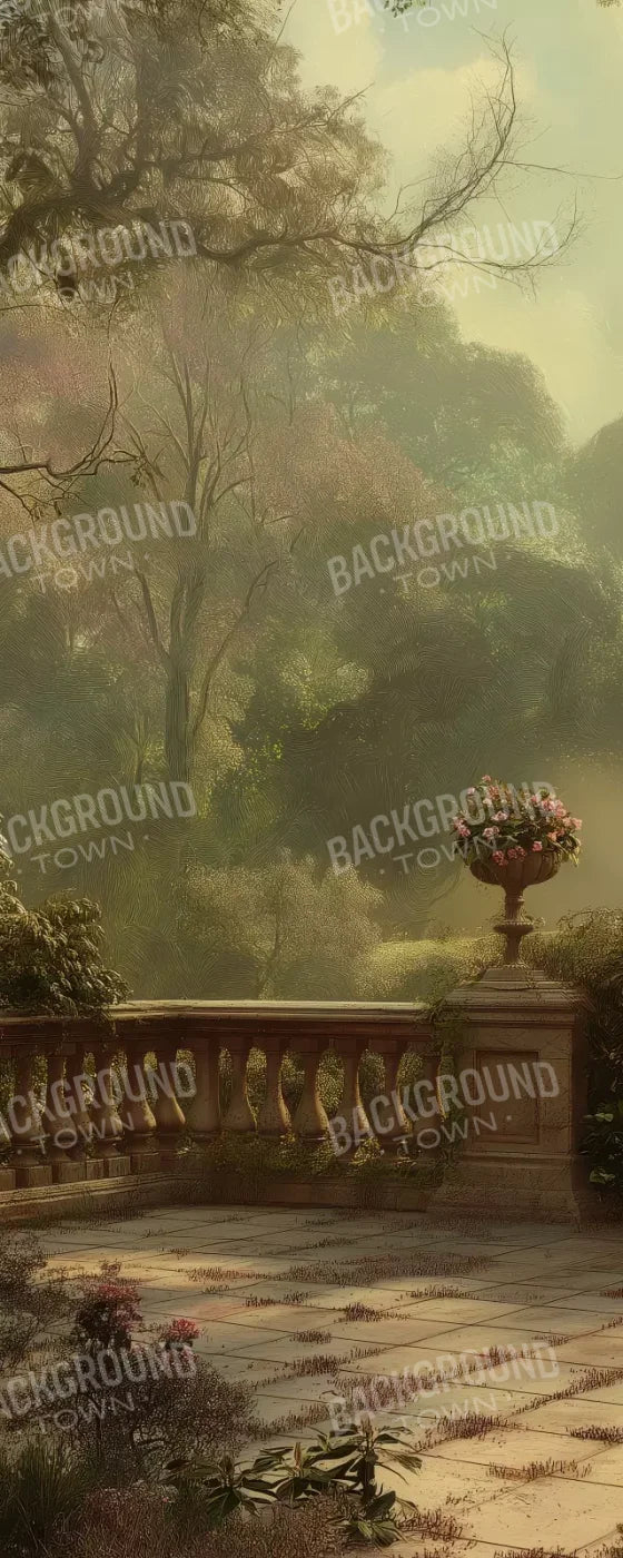 Bright Victorian Courtyard 8’X20’ Ultracloth (96 X 240 Inch) Backdrop