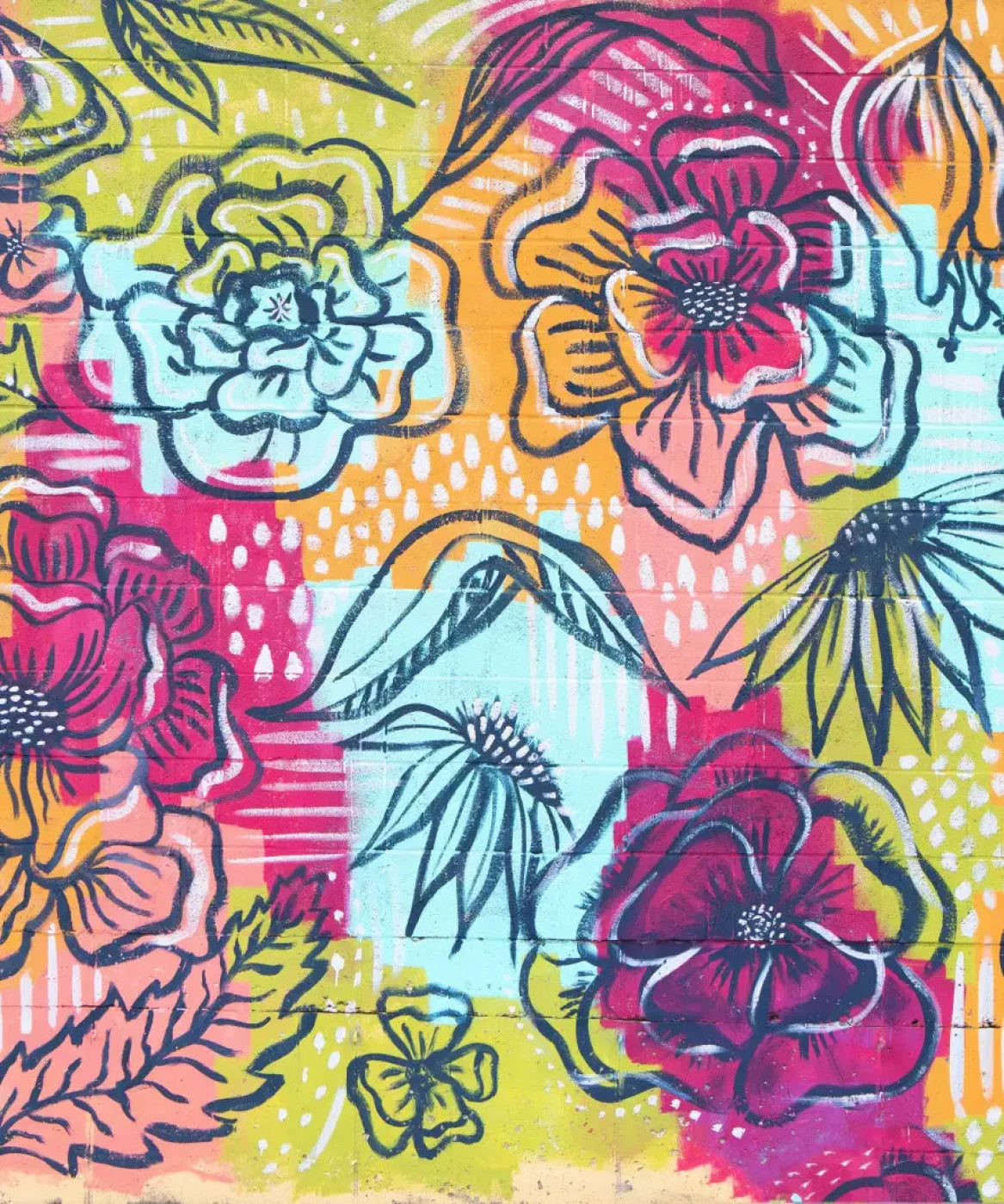 Multi-Color Floral Backdrop for Photography