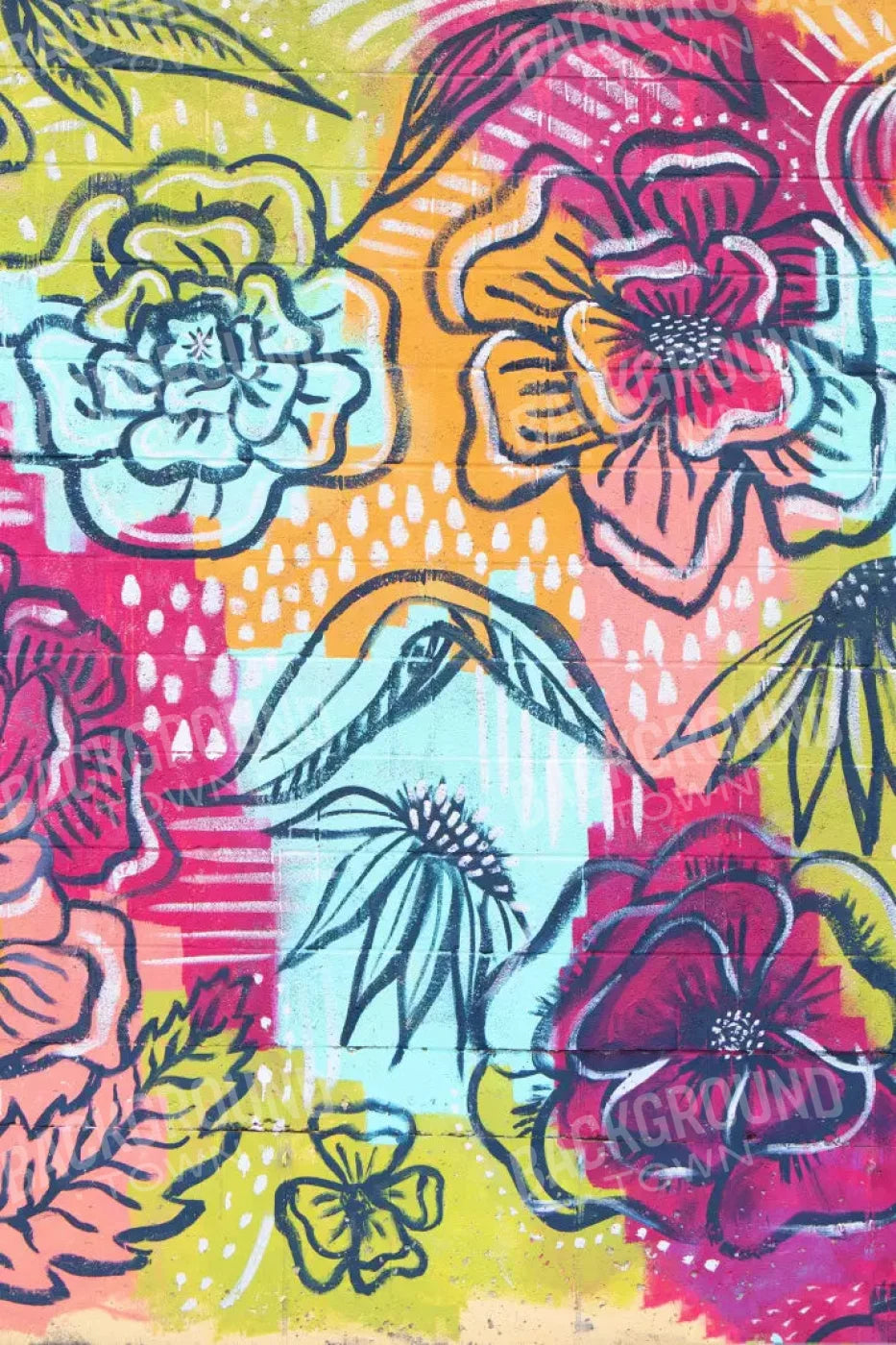 Bright Wall Mural 5X8 Ultracloth ( 60 X 96 Inch ) Backdrop