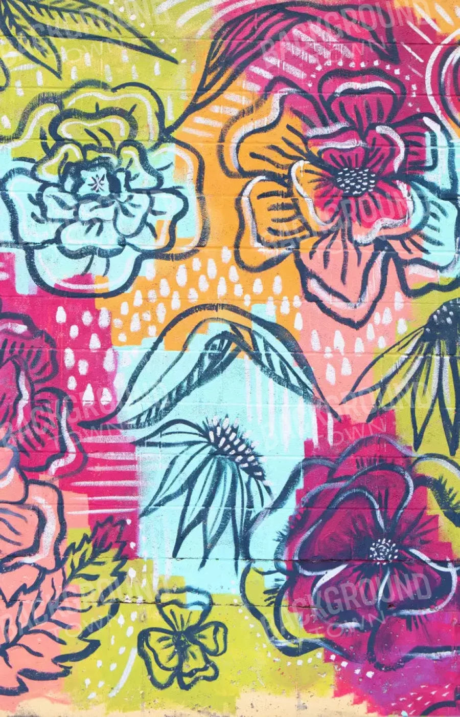 Bright Wall Mural 8X12 Ultracloth ( 96 X 144 Inch ) Backdrop