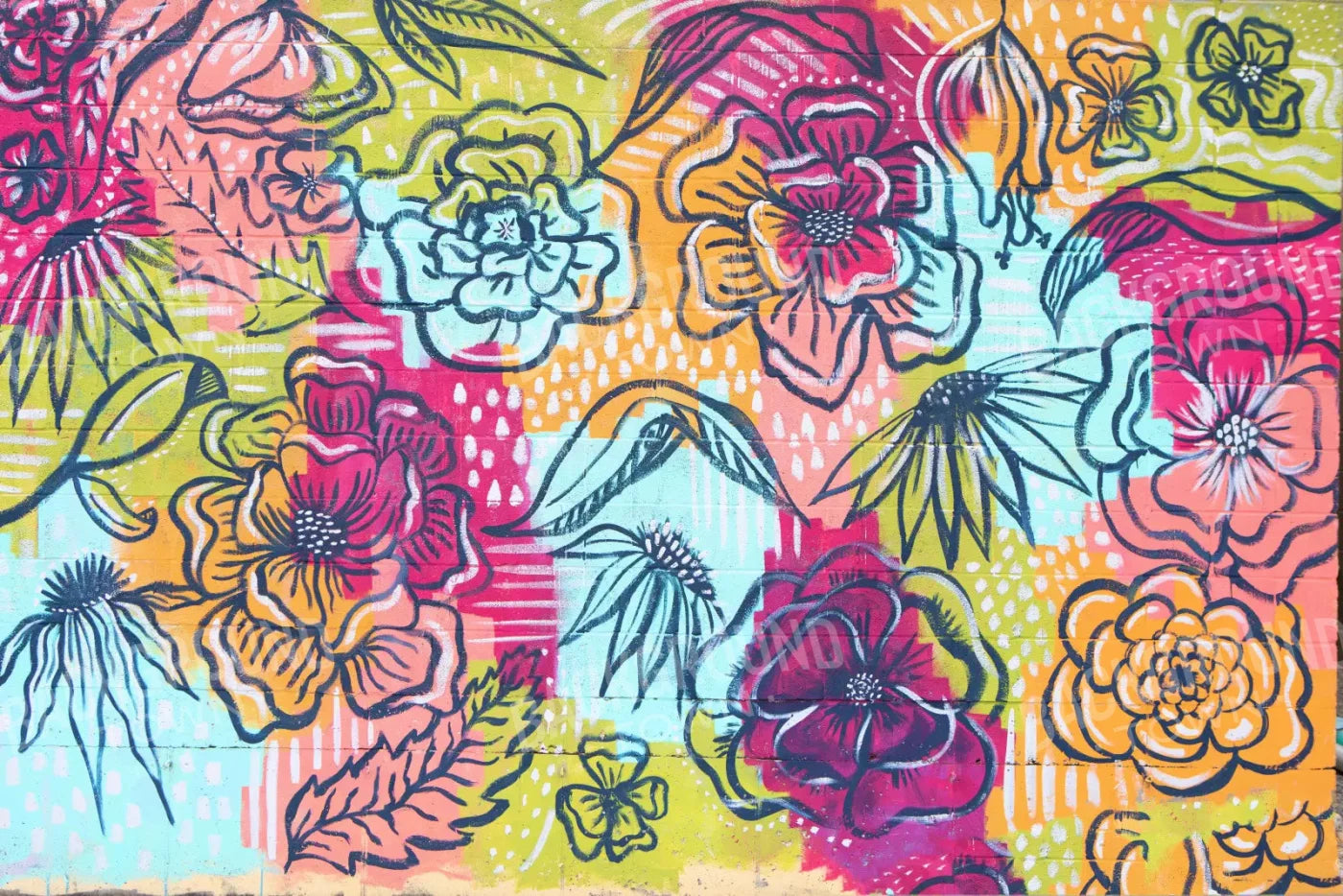 Bright Wall Mural 8X5 Ultracloth ( 96 X 60 Inch ) Backdrop