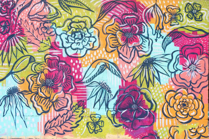 Bright Wall Mural 8X5 Ultracloth ( 96 X 60 Inch ) Backdrop