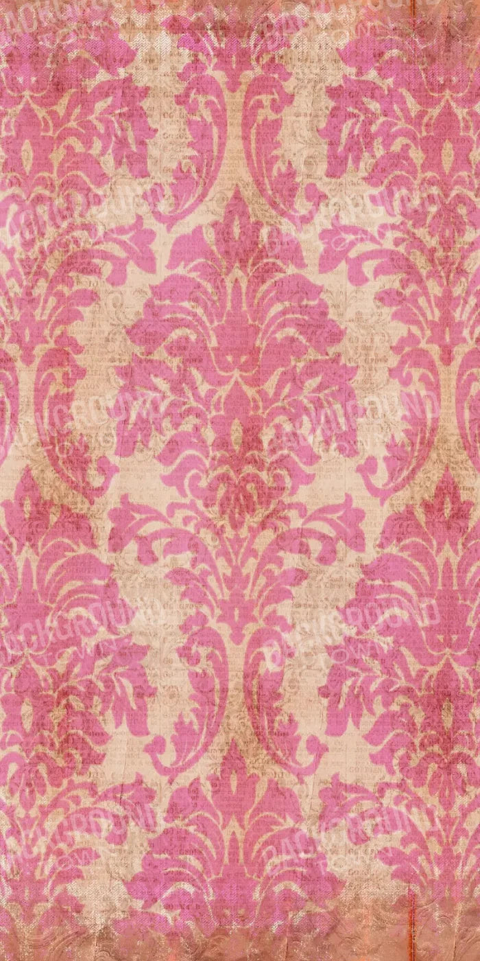 Bubblegum Damask 10X20 Ultracloth ( 120 X 240 Inch ) Backdrop