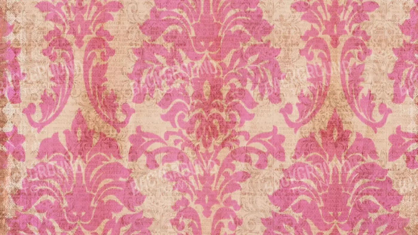 Bubblegum Damask 14X8 Ultracloth ( 168 X 96 Inch ) Backdrop