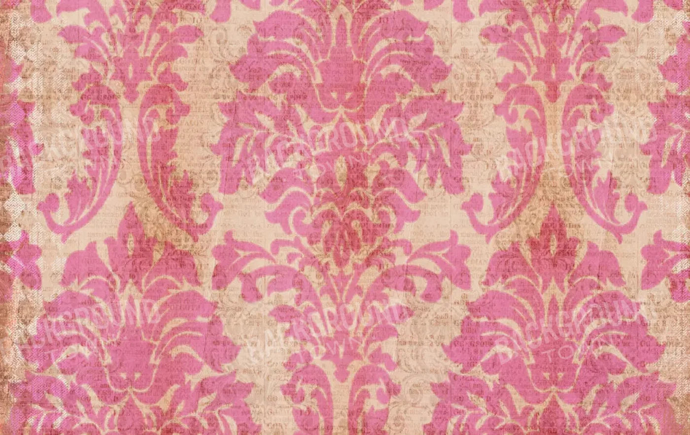 Bubblegum Damask 16X10 Ultracloth ( 192 X 120 Inch ) Backdrop