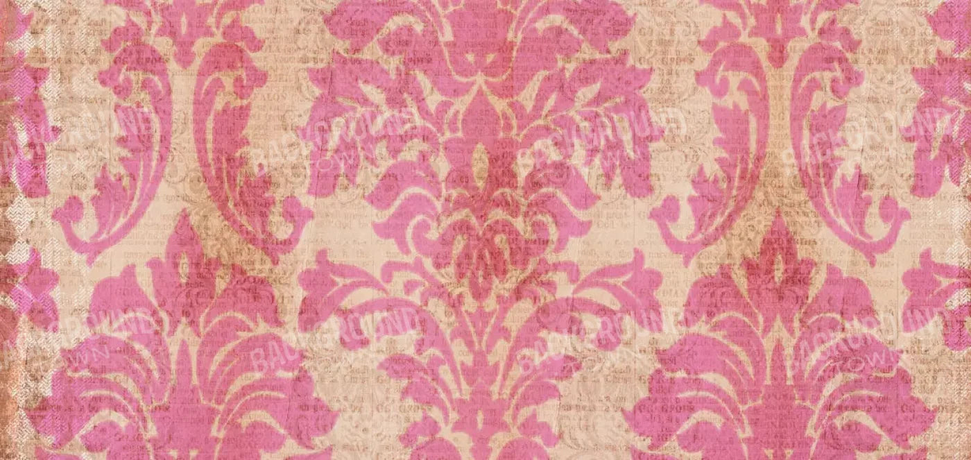 Bubblegum Damask 16X8 Ultracloth ( 192 X 96 Inch ) Backdrop