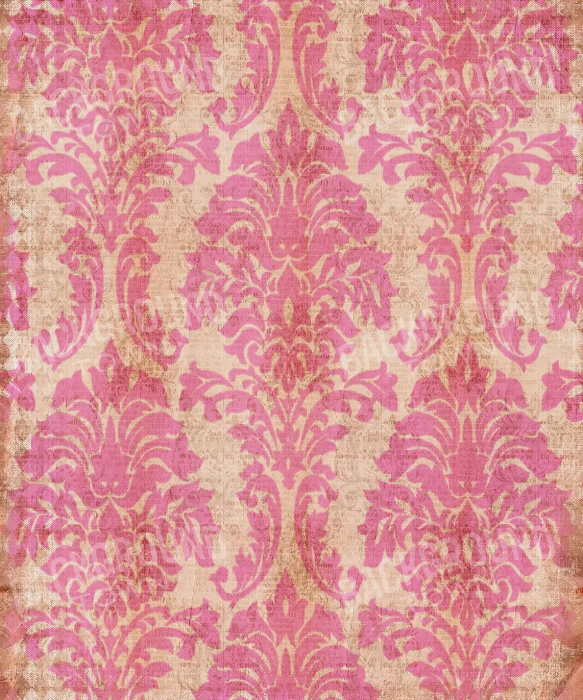 Pink Damask Backdrop for Photography