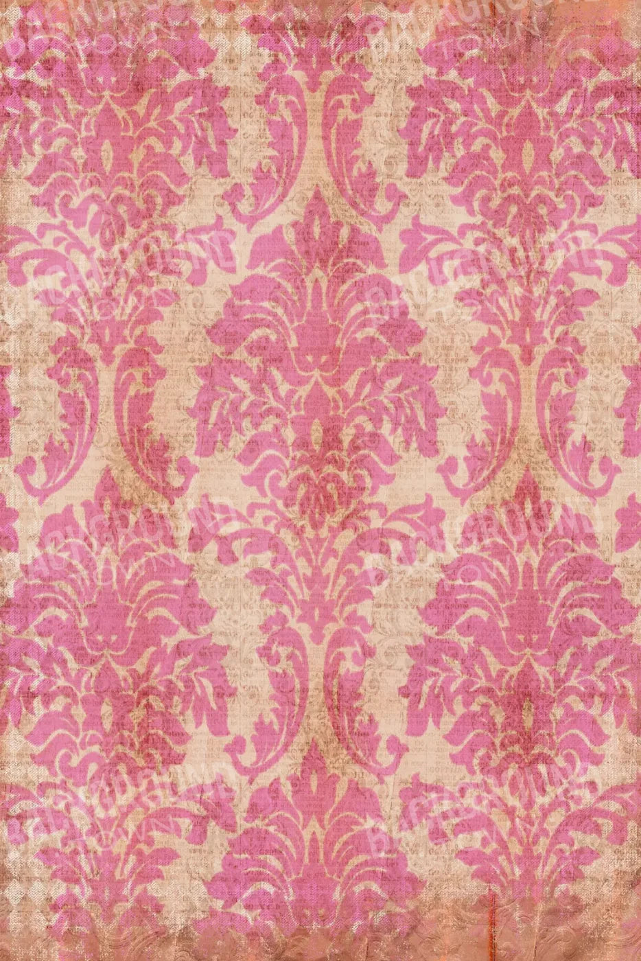 Bubblegum Damask 5X8 Ultracloth ( 60 X 96 Inch ) Backdrop