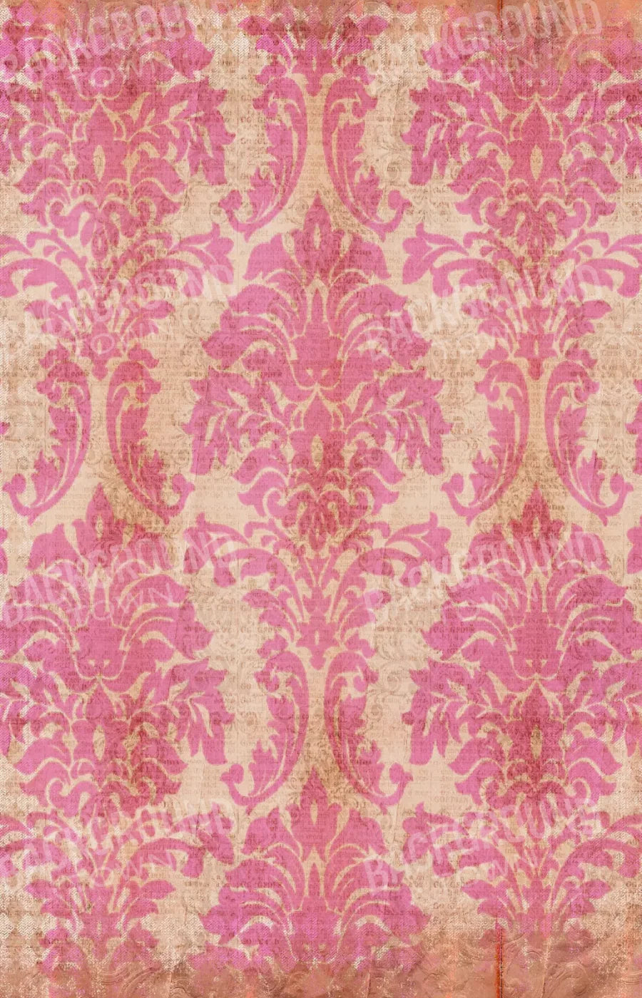 Bubblegum Damask 8X12 Ultracloth ( 96 X 144 Inch ) Backdrop