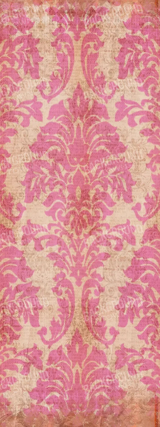 Bubblegum Damask 8X20 Ultracloth ( 96 X 240 Inch ) Backdrop