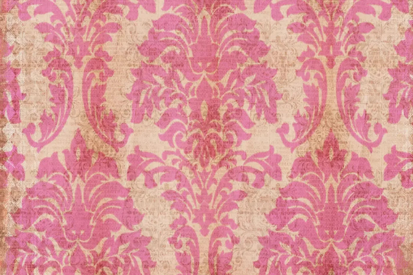 Bubblegum Damask 5X4 Rubbermat Floor ( 60 X 48 Inch ) Backdrop