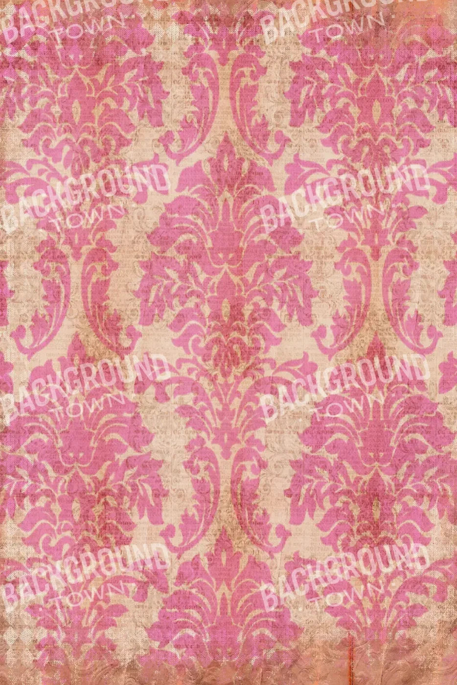 Bubblegum Damask For Lvl Up Backdrop System 5X76 Up ( 60 X 90 Inch )