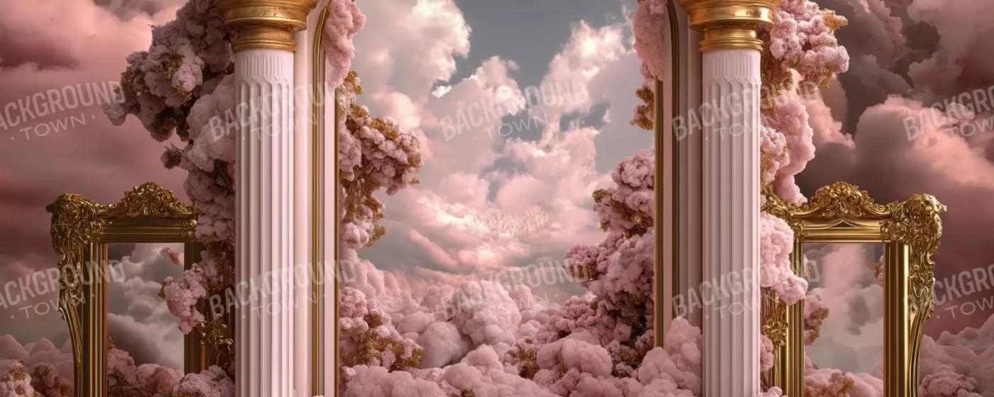 Bubblegum Palace Arch 20’X8’ Ultracloth (240 X 96 Inch) Backdrop