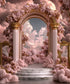 Pink White Gold  Backdrop for Photography