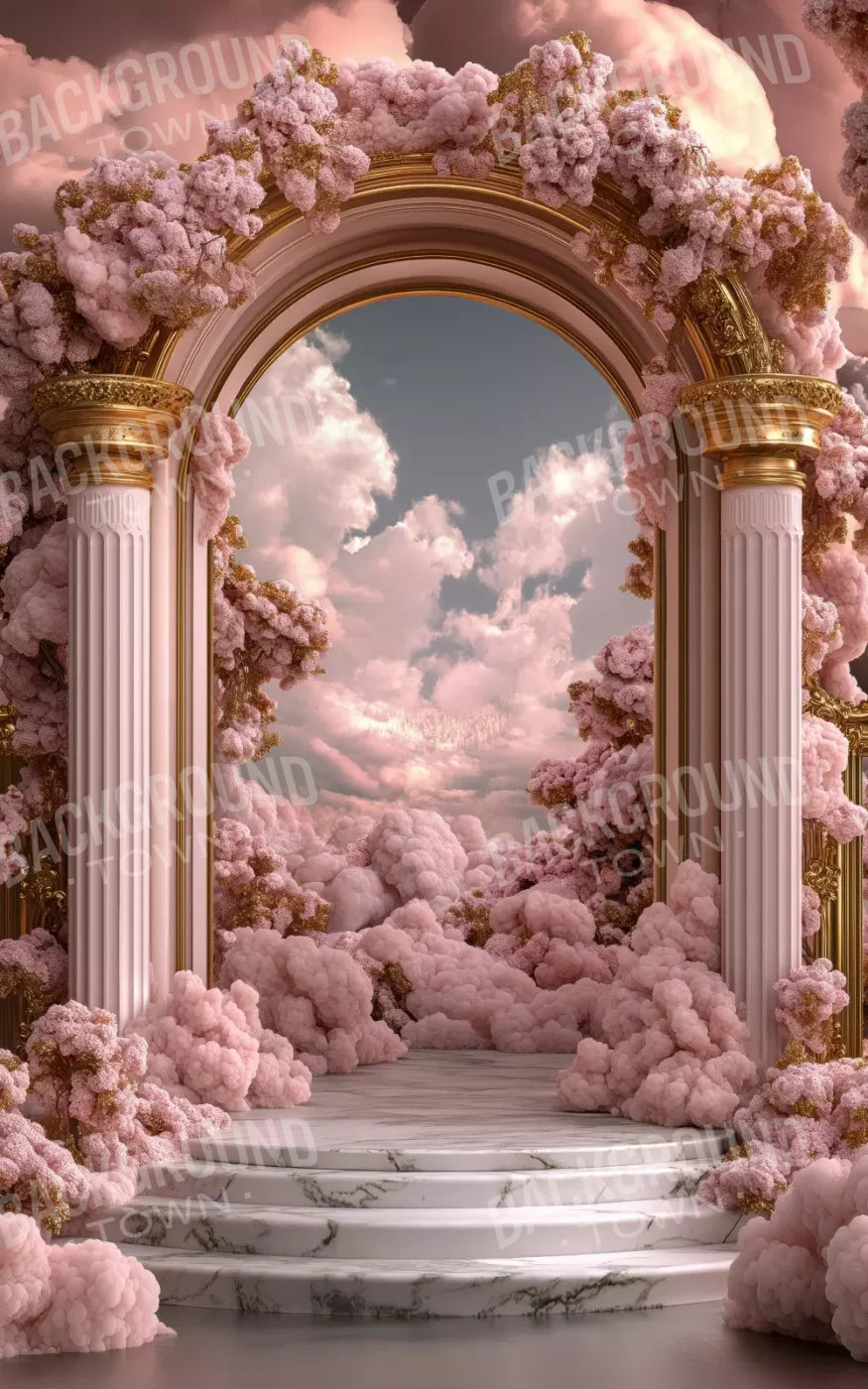 Bubblegum Palace Arch 5’X8’ Ultracloth (60 X 96 Inch) Backdrop