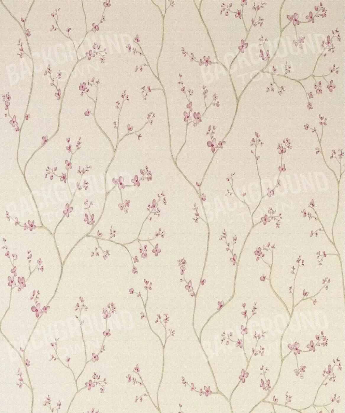 Beige Floral Backdrop for Photography