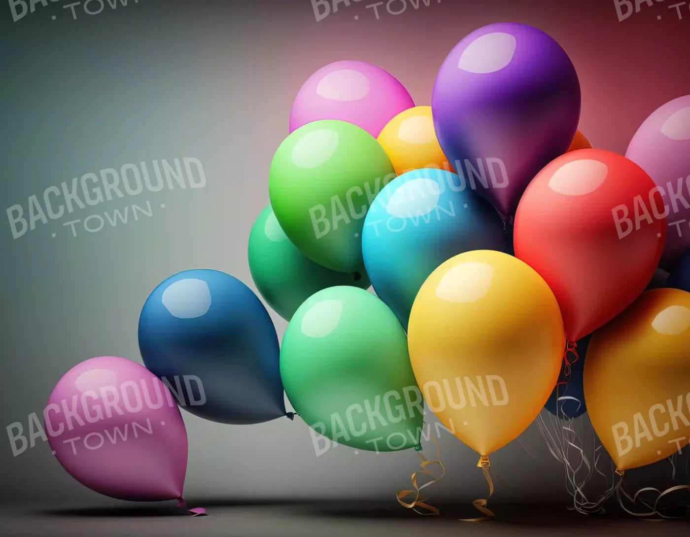 Bunch O Balloons 8X6 Fleece ( 96 X 72 Inch ) Backdrop
