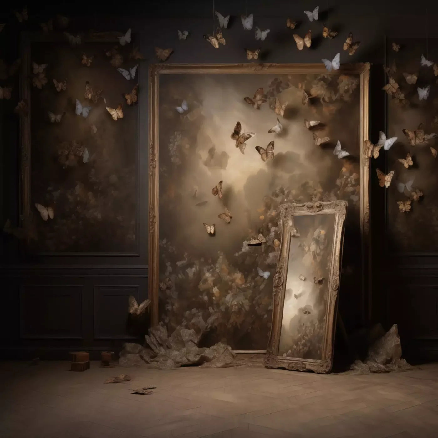Butterflies In The Attic 10’X10’ Ultracloth (120 X Inch) Backdrop