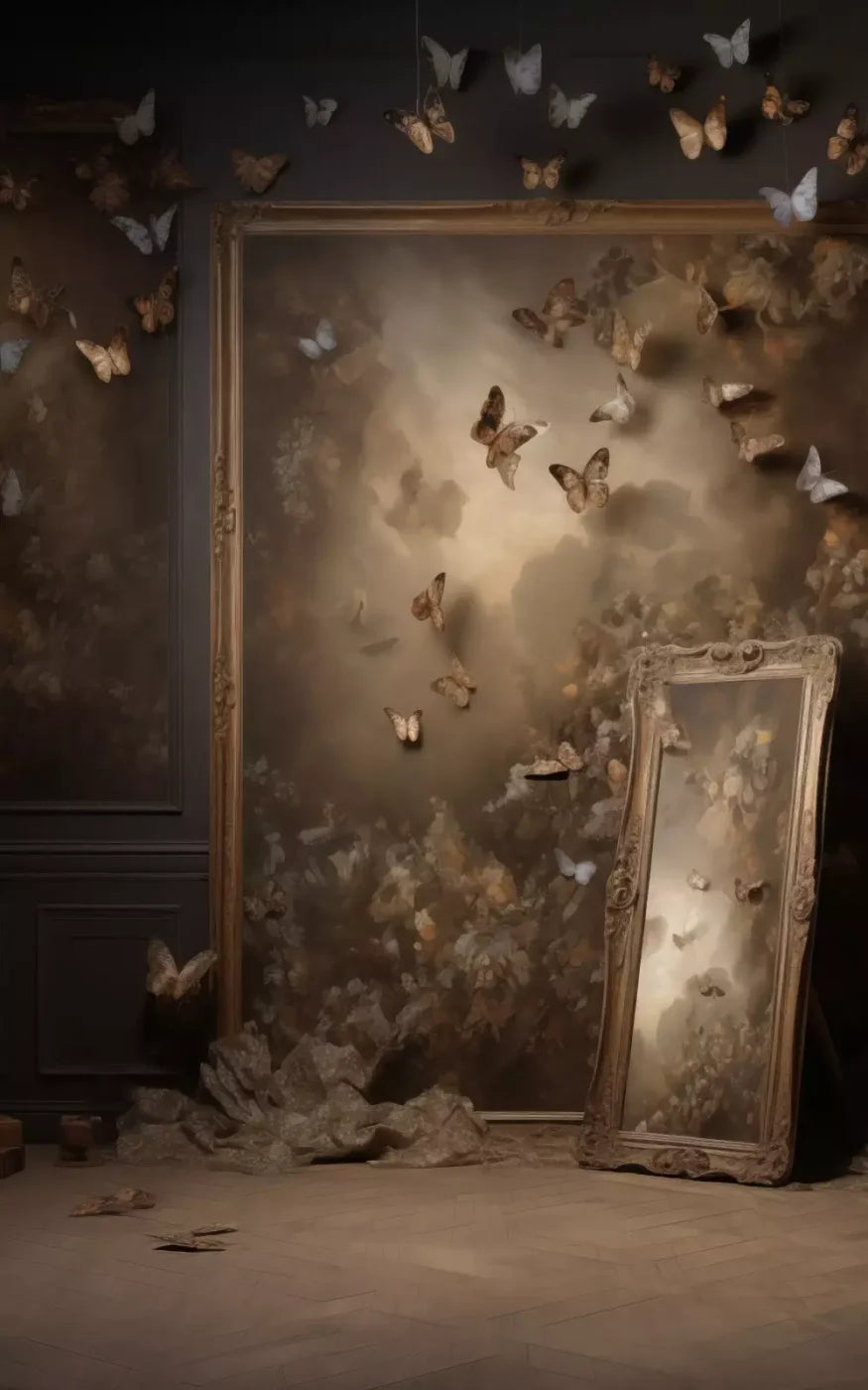 Butterflies In The Attic 10’X16’ Ultracloth (120 X 192 Inch) Backdrop