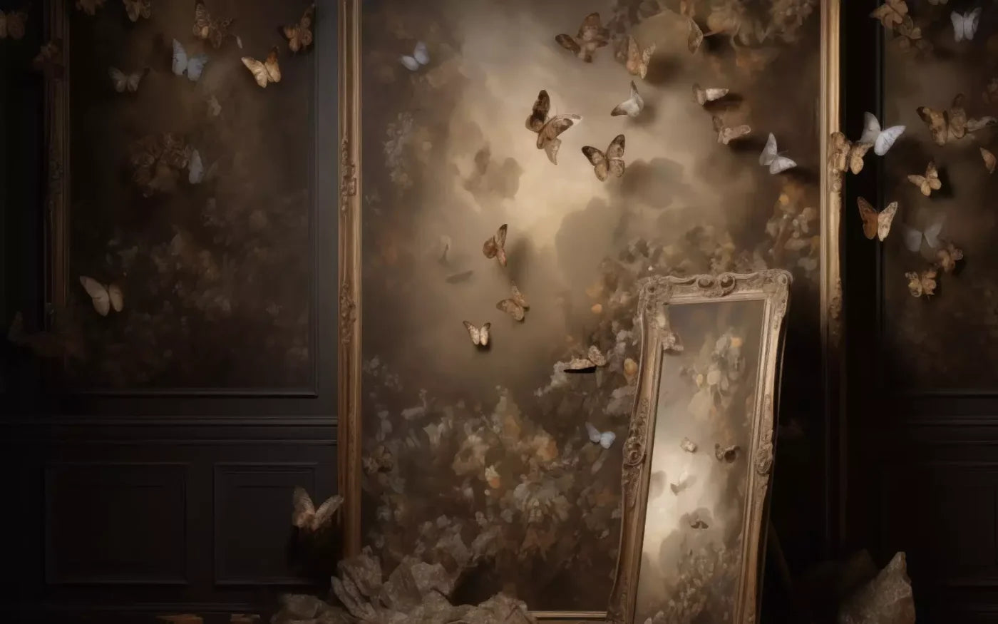 Butterflies In The Attic 16’X10’ Ultracloth (192 X 120 Inch) Backdrop