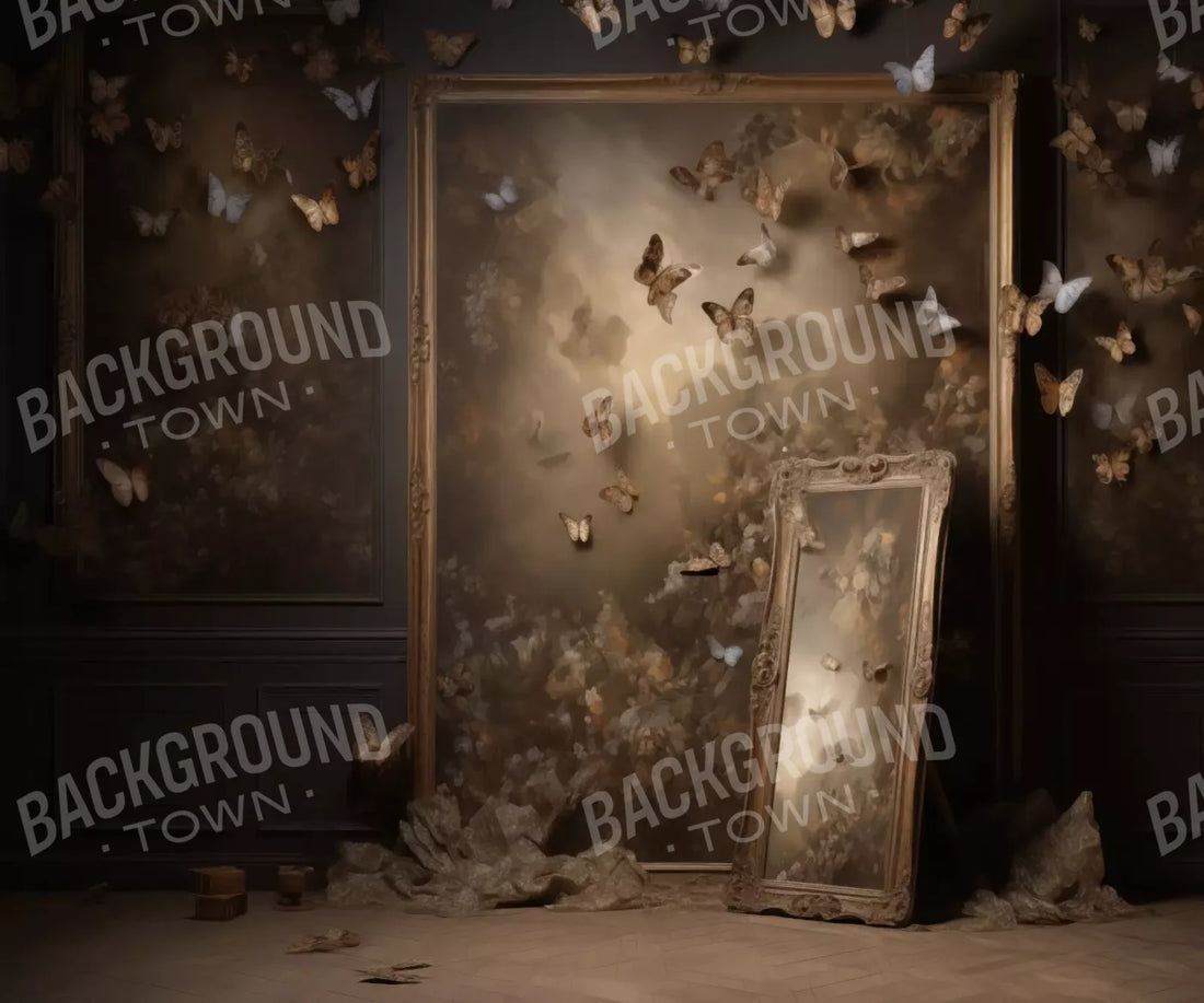 Butterflies In The Attic 5’X4’2 Fleece (60 X 50 Inch) Backdrop