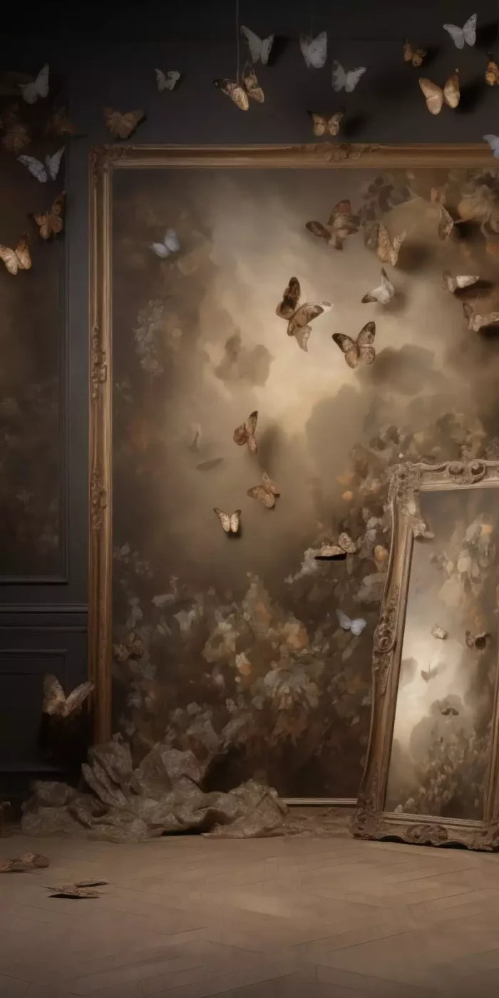 Butterflies In The Attic 8’X16’ Ultracloth (96 X 192 Inch) Backdrop