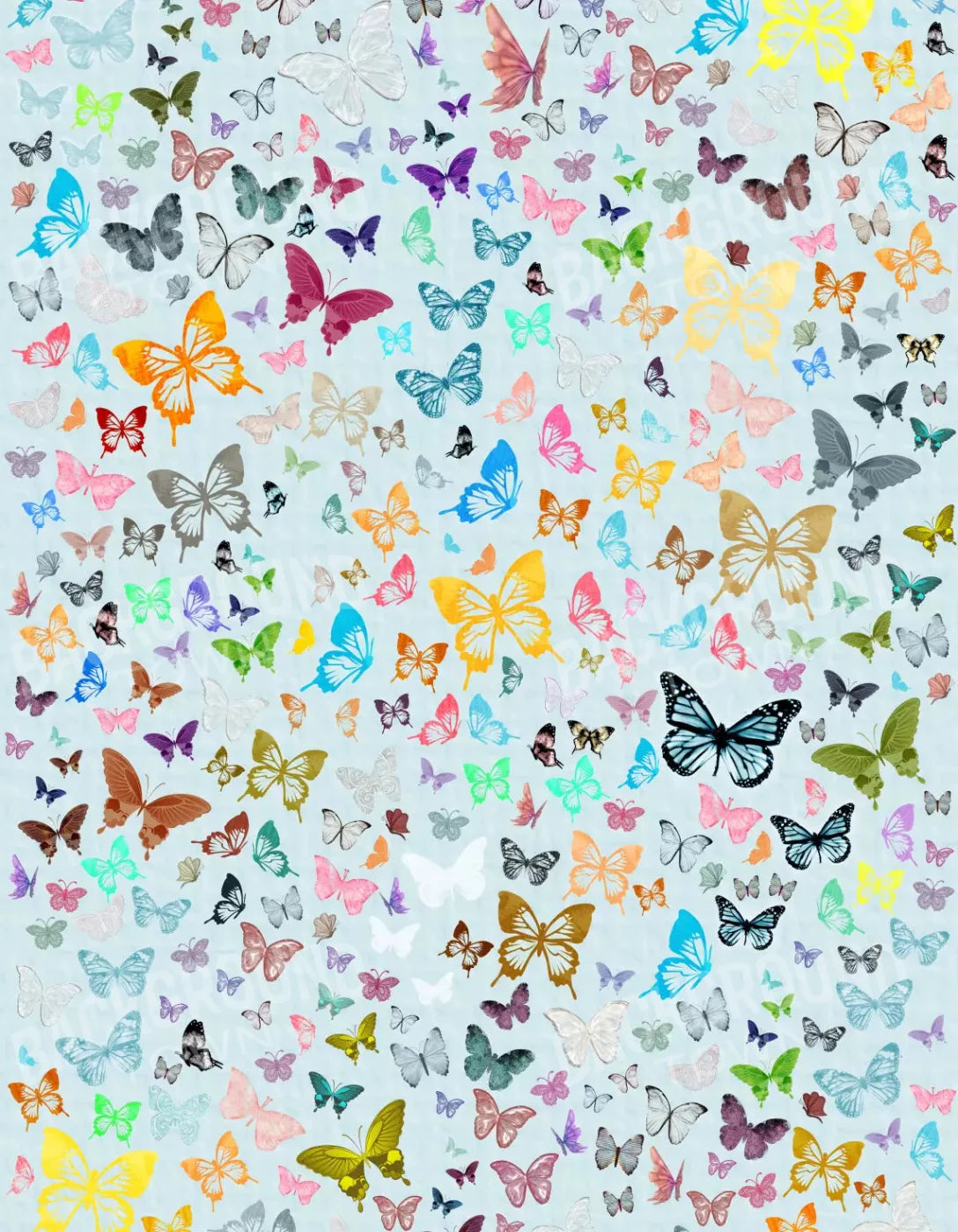 Butterfly 6X8 Fleece ( 72 X 96 Inch ) Backdrop