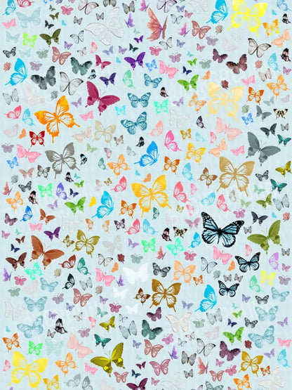 Butterfly 8X10 Fleece ( 96 X 120 Inch ) Backdrop