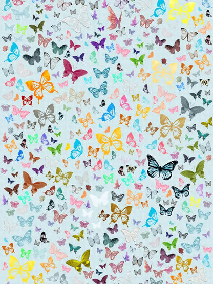 Butterfly 8X10 Fleece ( 96 X 120 Inch ) Backdrop