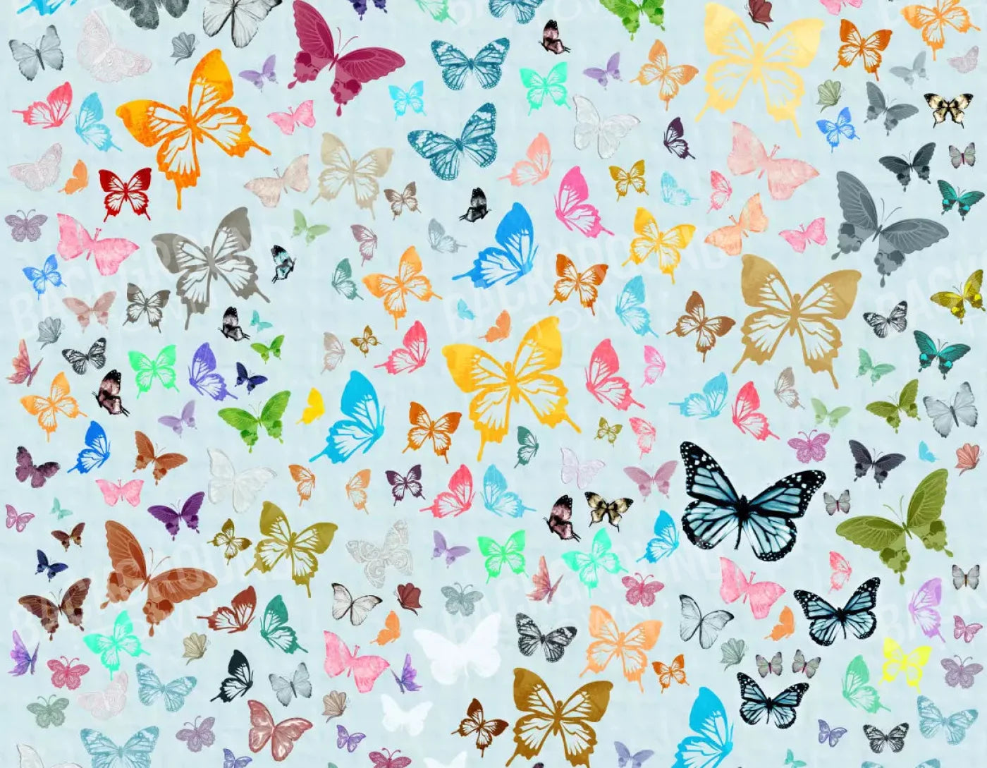 Butterfly 8X6 Fleece ( 96 X 72 Inch ) Backdrop