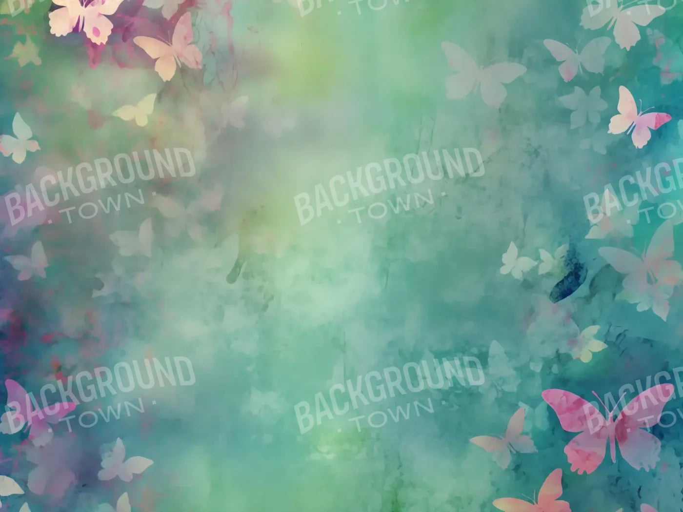 Butterfly Burst 8’x6’ Fleece (96 x 72 inch) Backdrop