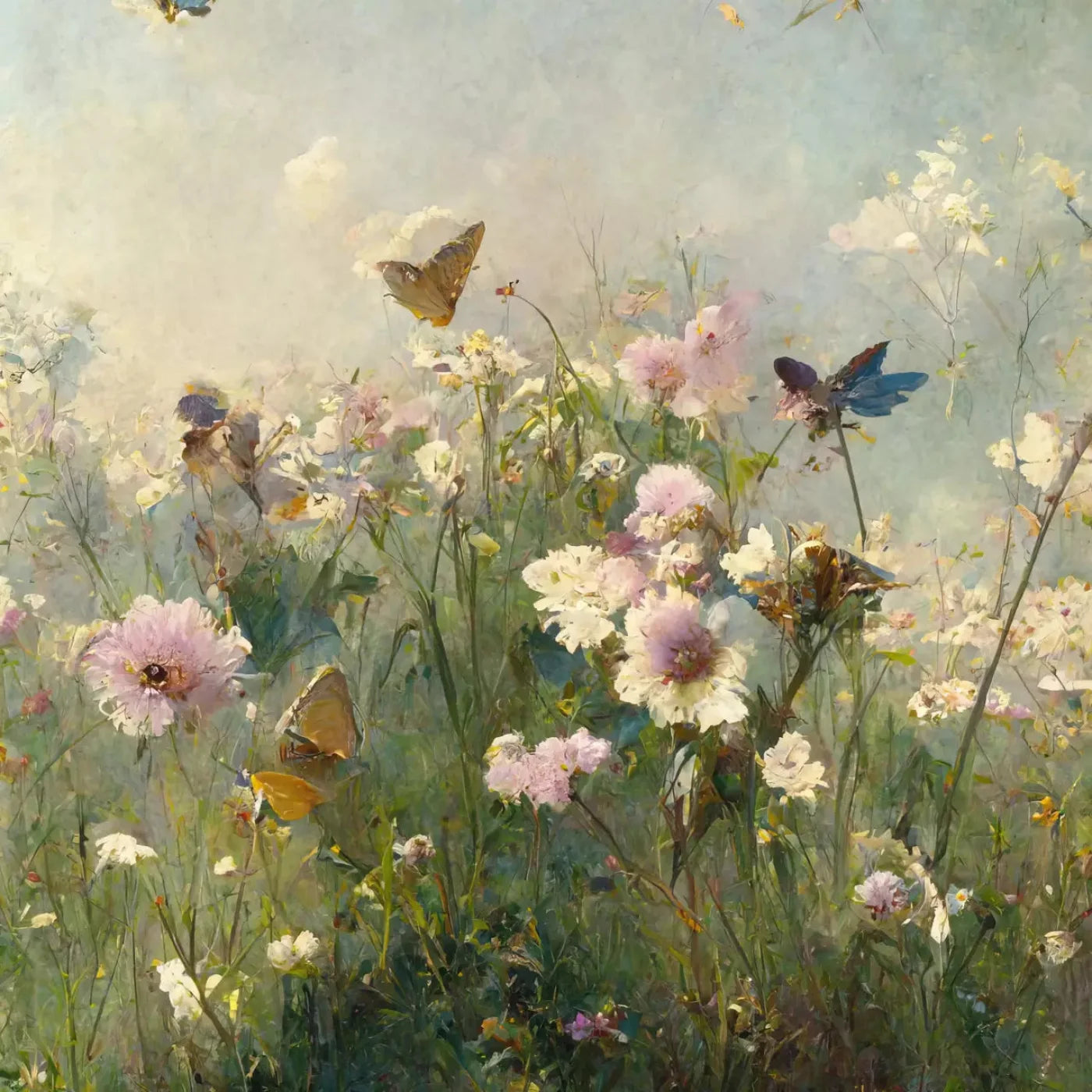 Butterfly Field 10X10 Ultracloth ( 120 X Inch ) Backdrop