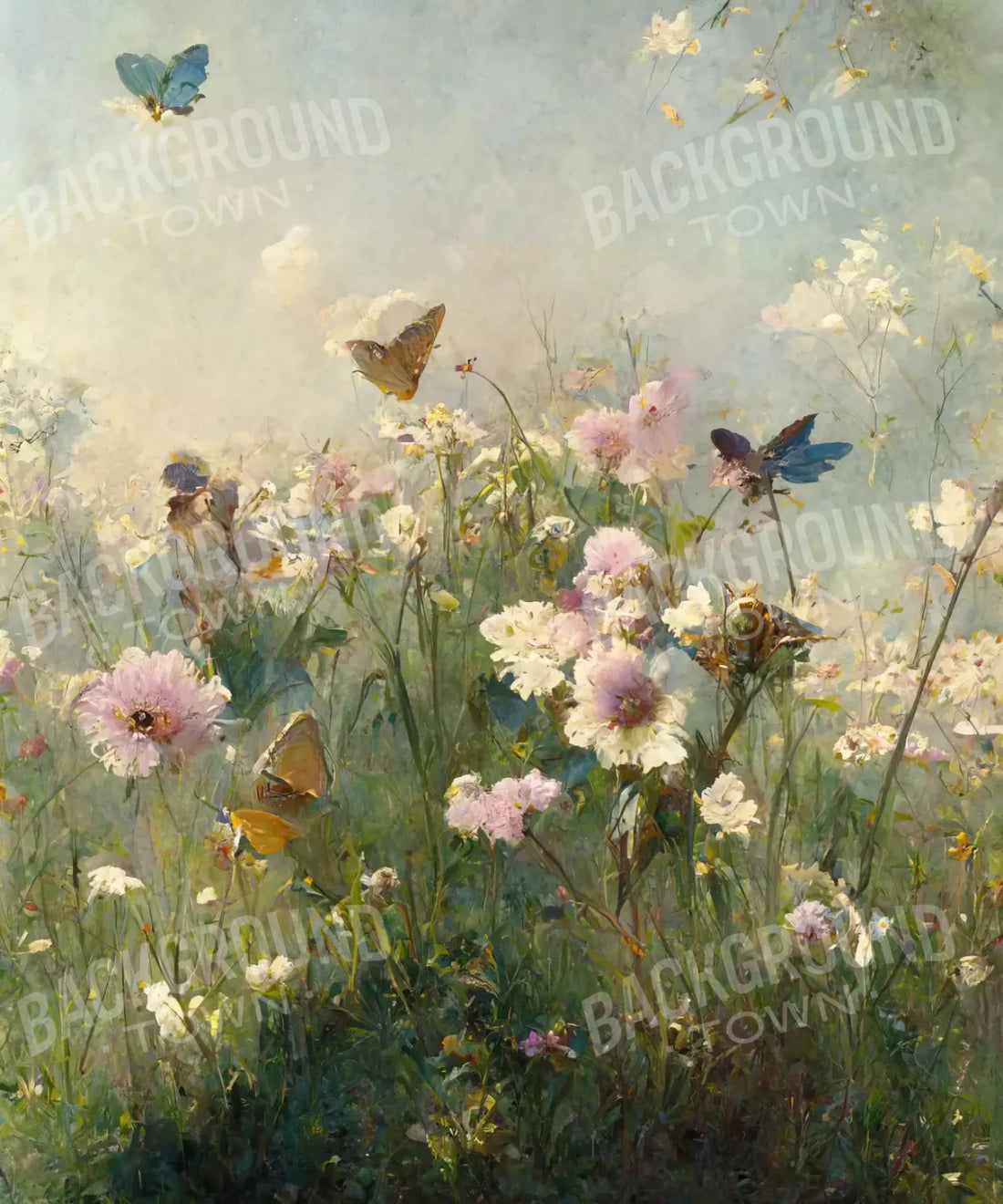 Multi-Color Easter Backdrop for Photography