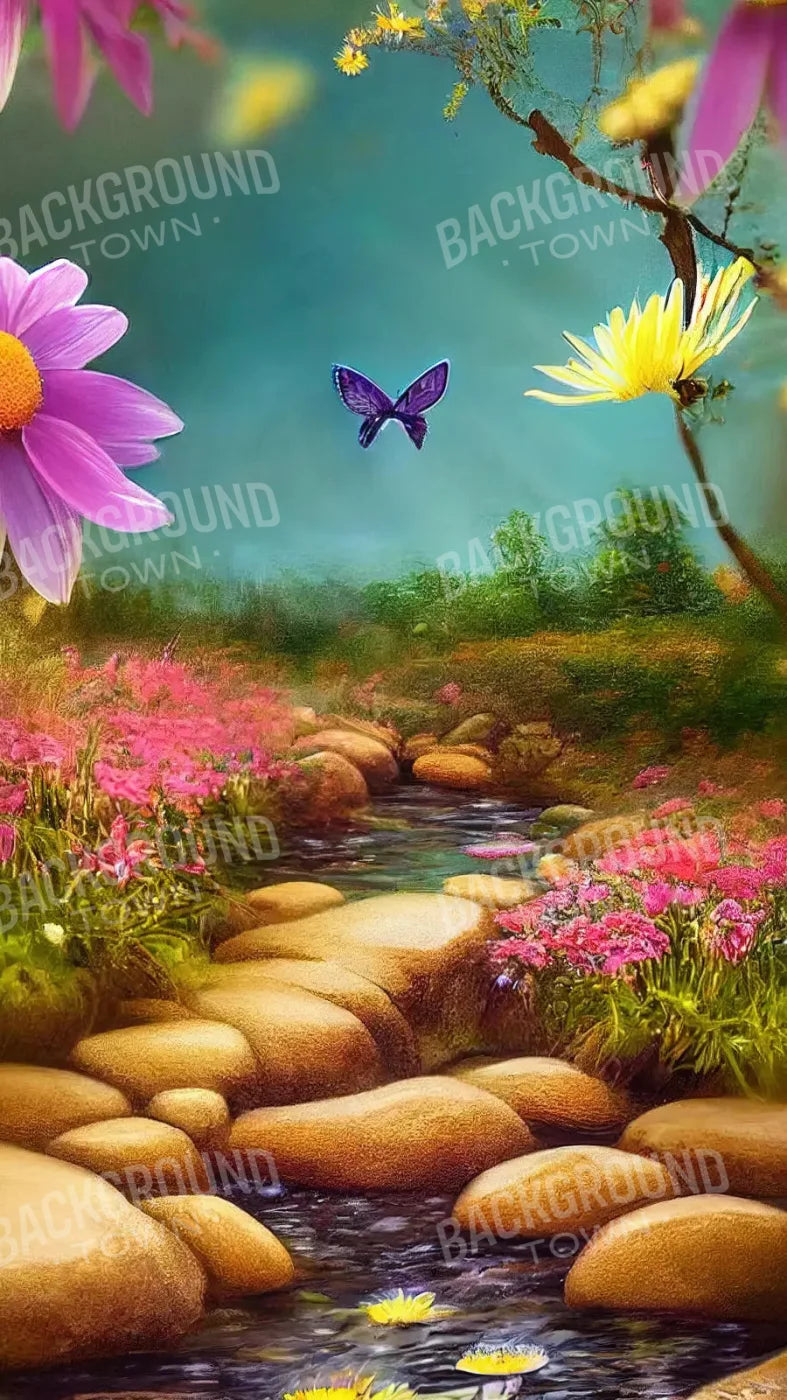 Butterfly Forest 8X14 Ultracloth ( 96 X 168 Inch ) Backdrop