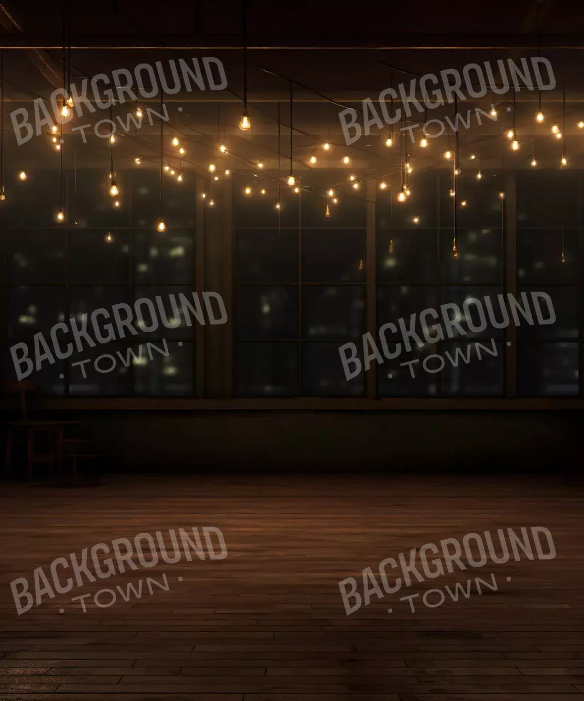 Cafe Lights Horizontal I 10’X12’ Ultracloth (120 X 144 Inch) Backdrop