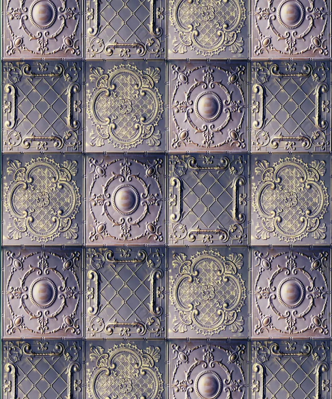 Blue Steel and Metal Backdrop for Photography