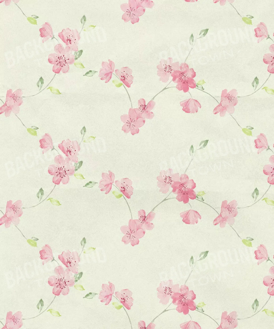 Beige Floral Backdrop for Photography