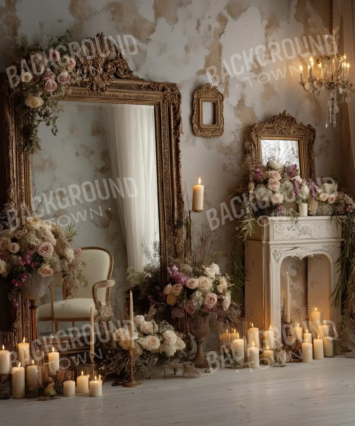 Vintage Room Backdrop for Photography