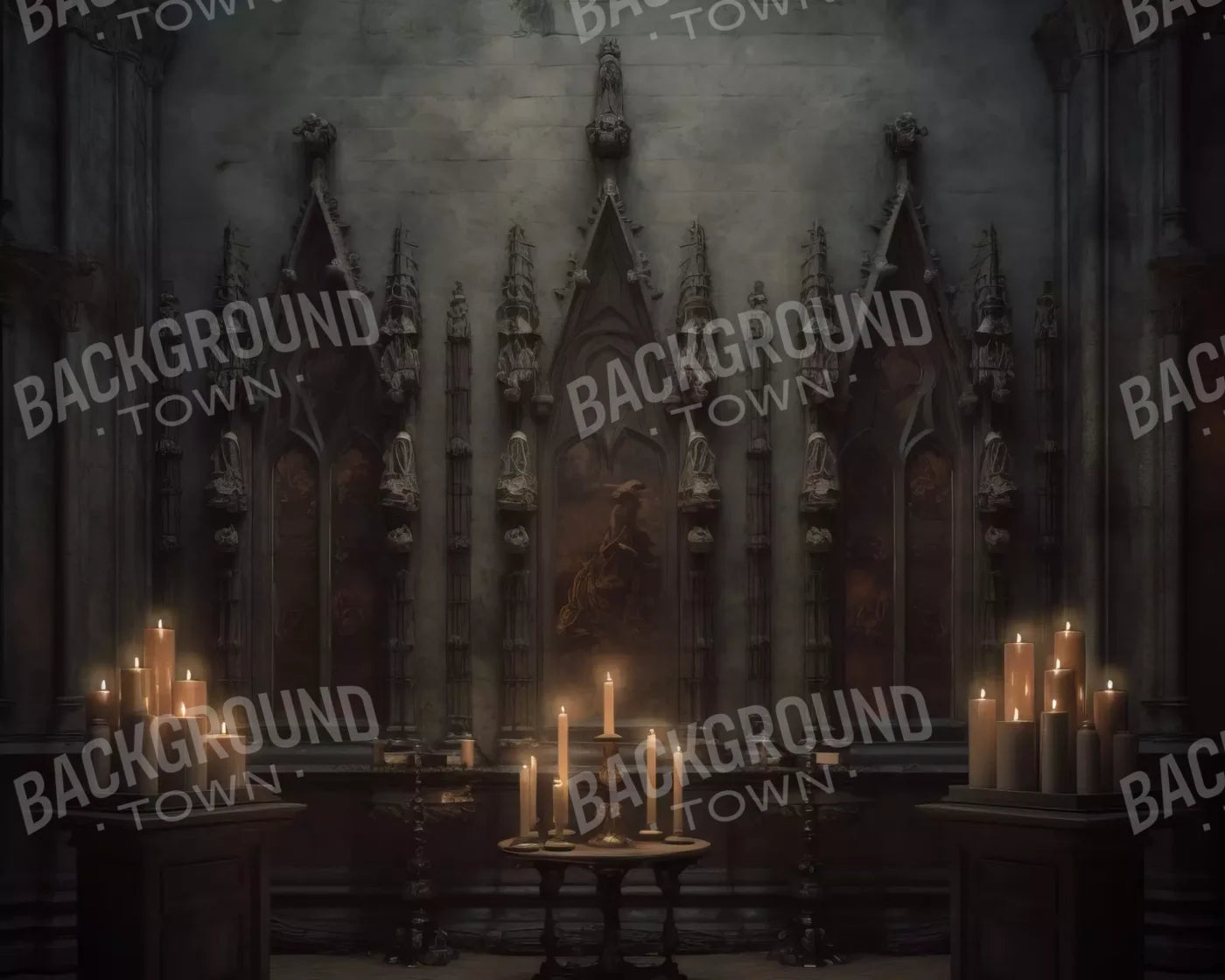 Candlelight Victorian Meeting 10’X8’ Fleece (120 X 96 Inch) Backdrop