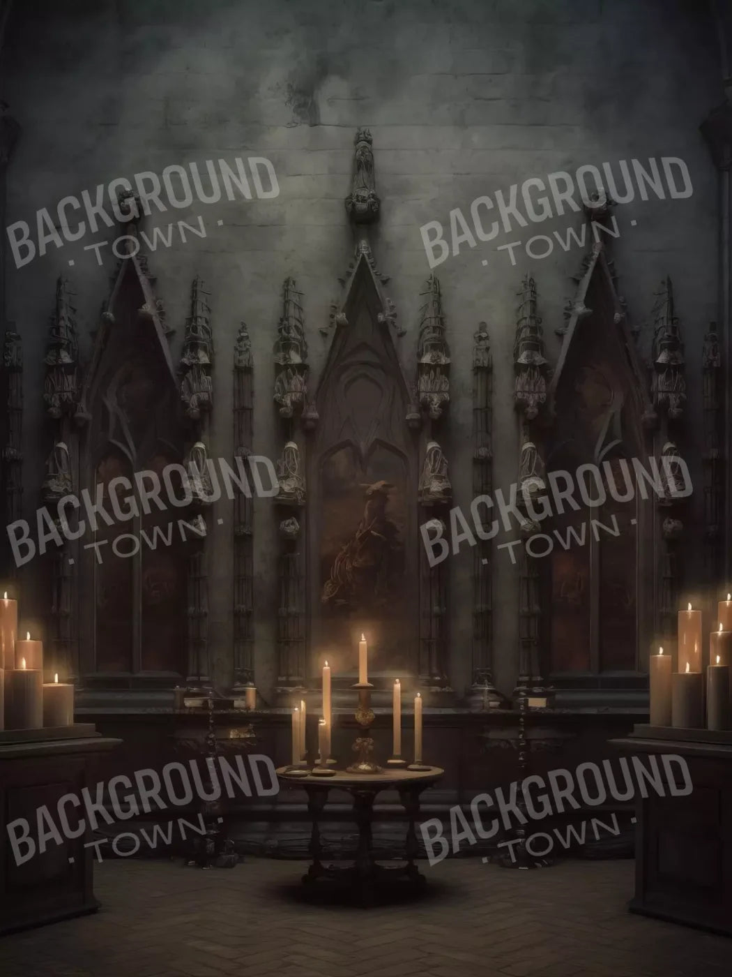 Candlelight Victorian Meeting 5’X6’8 Fleece (60 X 80 Inch) Backdrop