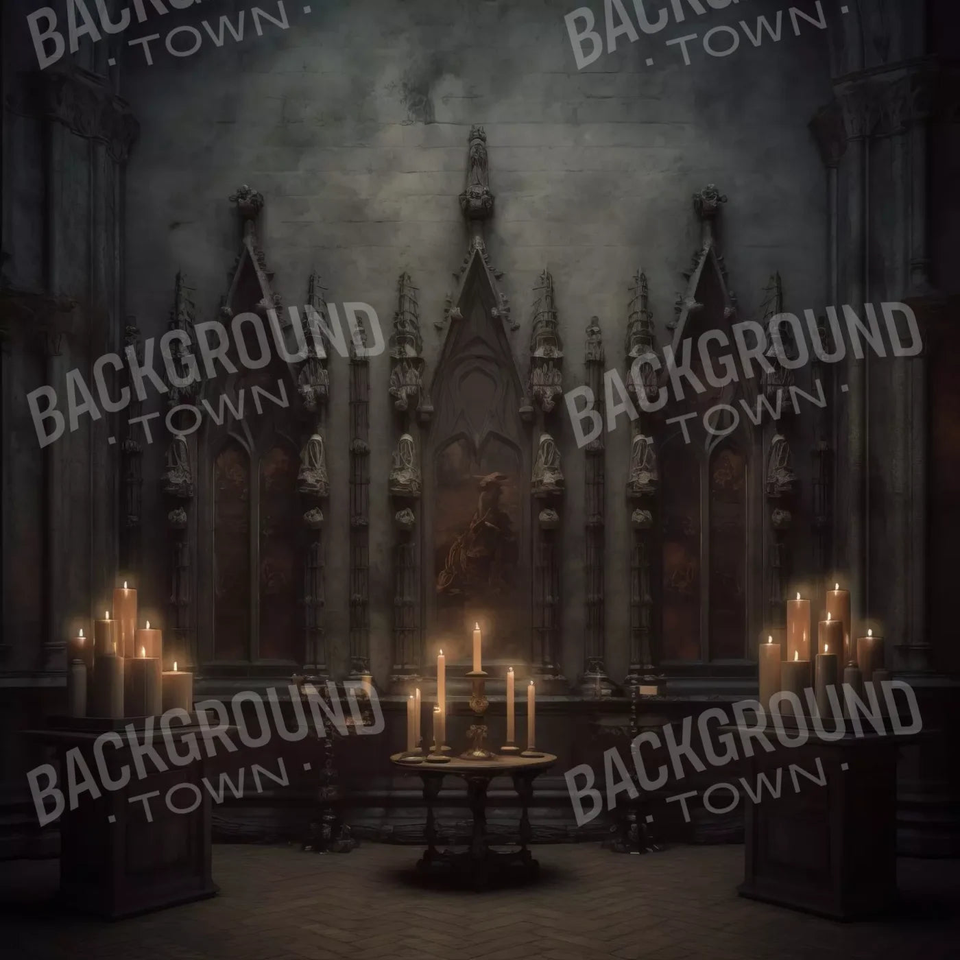 Candlelight Victorian Meeting 8’X8’ Fleece (96 X Inch) Backdrop