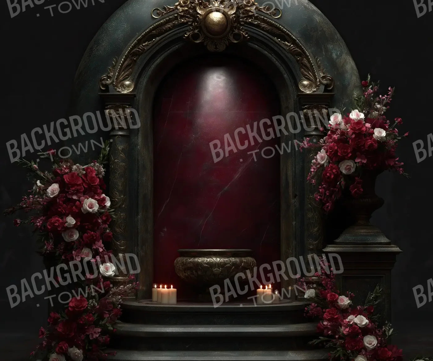 Candlelit Shrine Arch 12’x10’ UltraCloth (144 x 120 inch) Backdrop